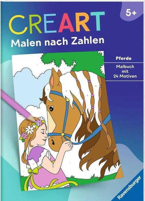 Produktbild Ravensburger CreArt Malen nach Zahlen ab 5: Pferde