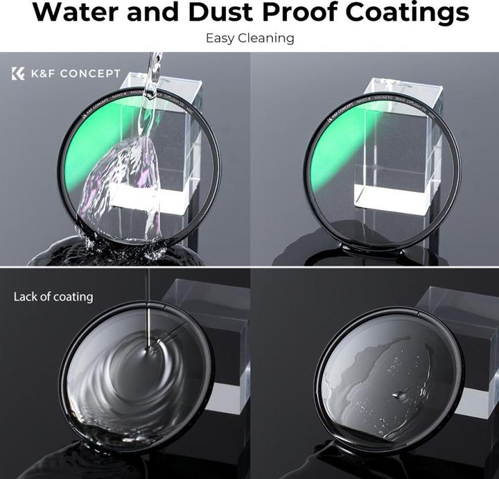 Immagine prodotto K&F Concept Magnetic 1/4 Black Mist Filter Nano X 49mm (KF-1816) (101.60 mm, Filtro nebbia nero)