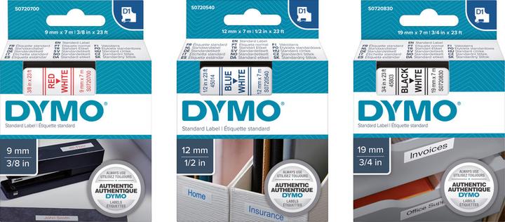 Produktbild Dymo S0720520 Standardband (1.20 cm, Rot)