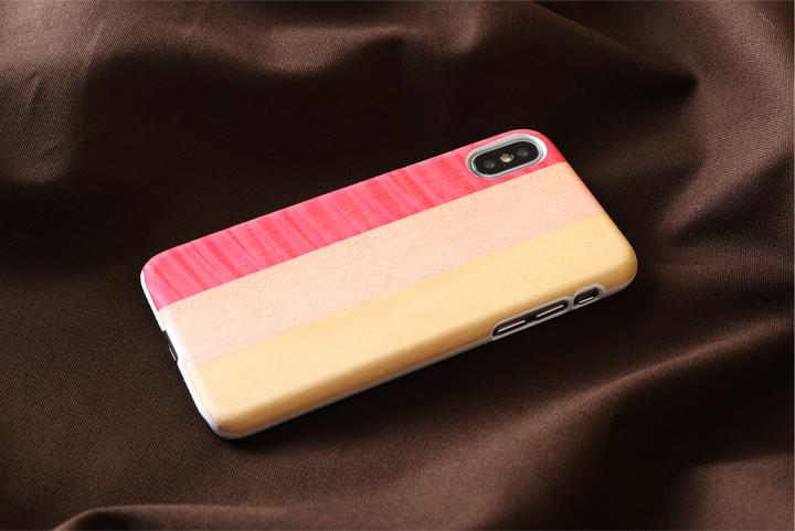 Actual product image Man&Wood SmartPhone case iPhone X/XS pink pie white (Apple iPhone X, Apple iPhone XS)