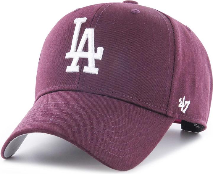 47 Brand Adjustable Cap - Basic Los Angeles Dodgers Maroon (One Size)