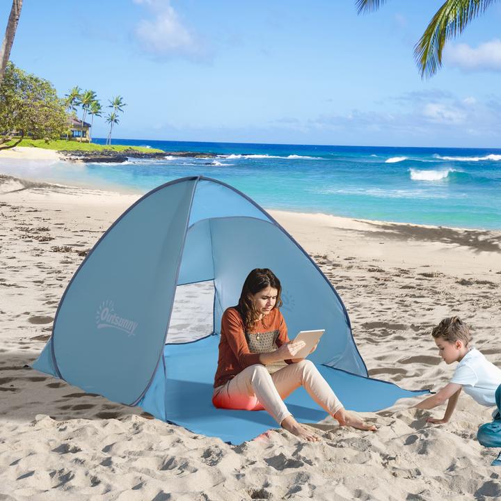Produktbild Outsunny Pop-Up Zelt für 2 Personen (Wurfzelt, 0.80 kg, 2 Personen)