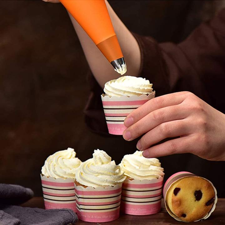 Produktbild Ibili Spritzbeutel orange 34 cm Ideal für Kuchen und Desserts (Spritzbeutel)