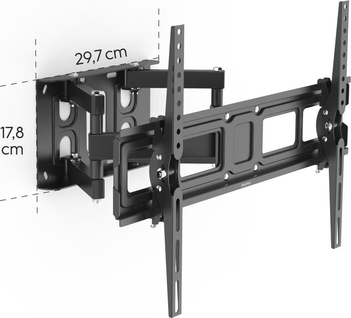 Produktbild Hama TV-Wandhalterung, schwenkbar, neigbar, ausziehbar, 213 cm (84") bis 50 kg (Wand, 84", 50 kg)