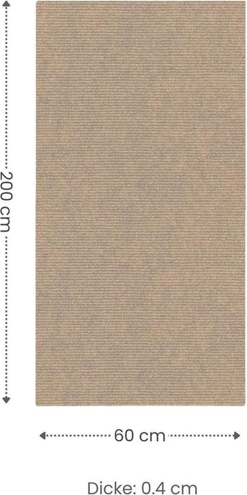 Produktbild Hermex Kratzmatte für Katzen Klettermatte Kratzschutz Kratzbrett Kratzwand (200 cm, Beige)