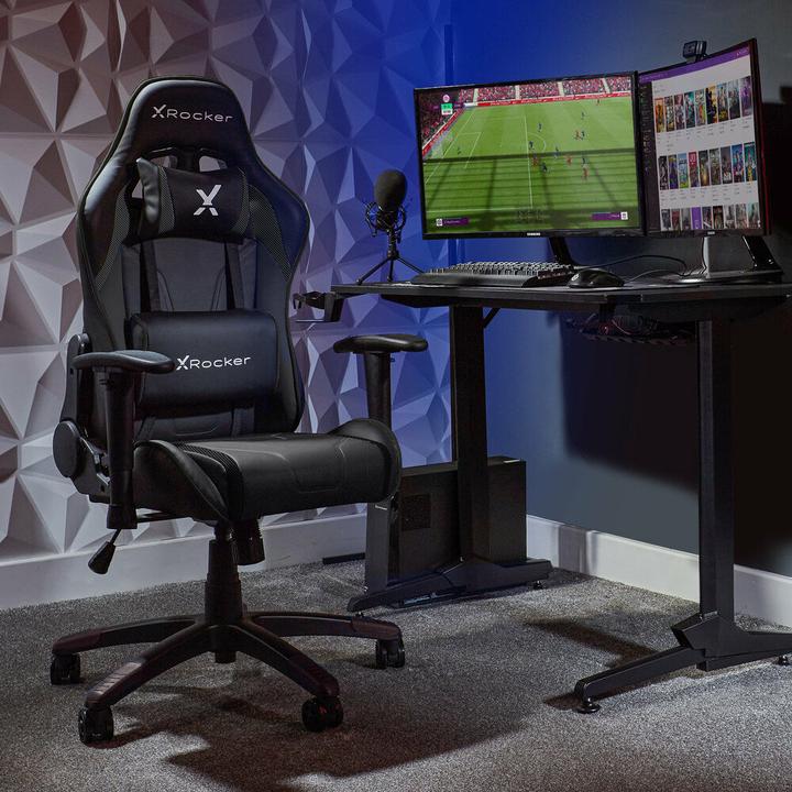 Actual product image X Rocker Chaise de jeu eSports compacte Agility JR Noire Carbone