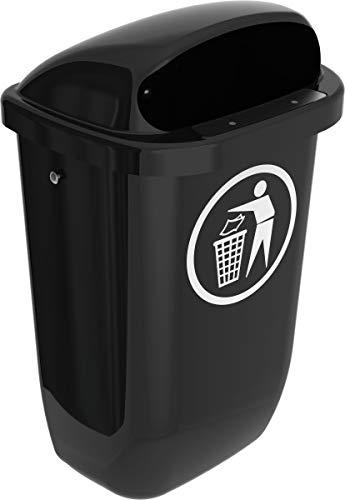 Produktbild ReinigungsBerater Mülleimer nach DIN PK 50 L Grau mit Abfall-Piktogramm (50 l)