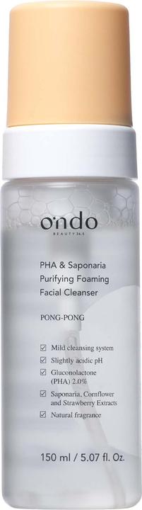 Actual product image Ondo Pha & Saponaria Purifying Foaming Facial Cleanser 150ml (Foam, 150 ml)