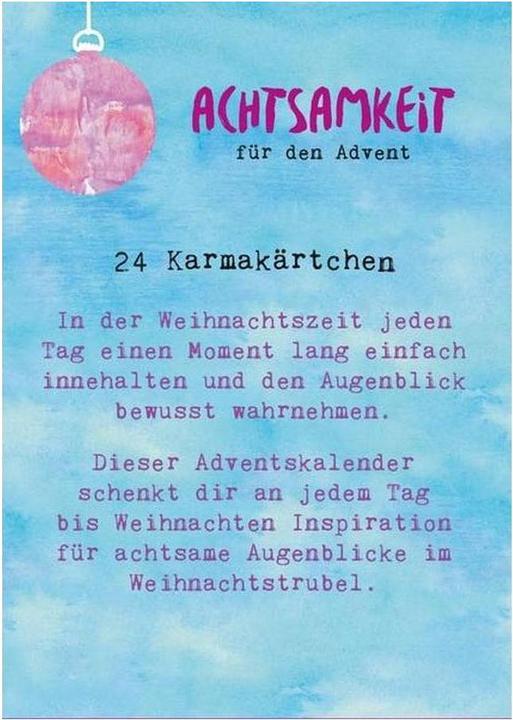 Nährwerte und Zutaten Karmakärtchen