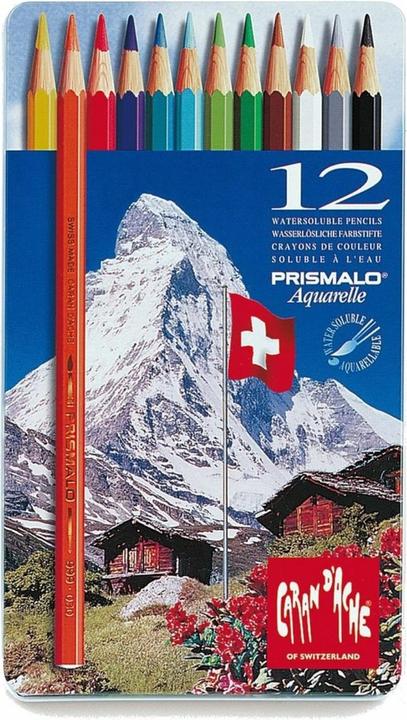 Immagine prodotto Caran d'Ache Prismalo Aquarelle Metallschachtel (Multicolore, 12 x)