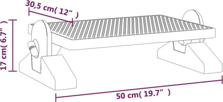 Actual product image VidaXL Yaakov (50 x 30.5 x 17 cm)