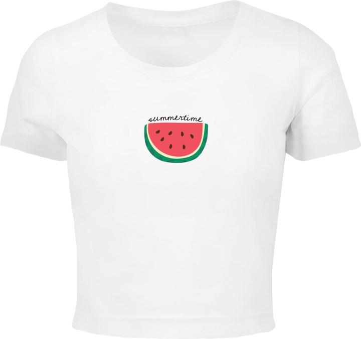 Actual product image Merchcode Ladies Summer - Summertime Cropped Tee - 118783 (XS)