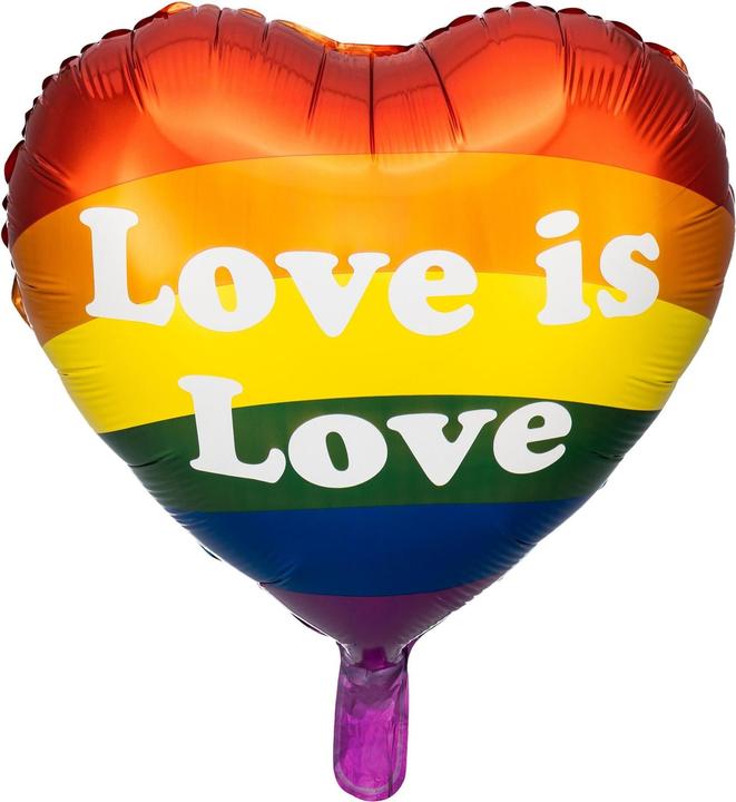 Partydeco Folienballon Love is Love Regenbogen (1 x)