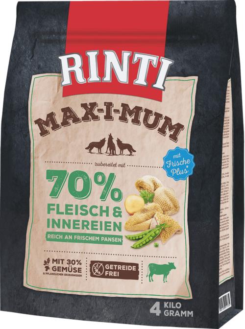 Produktbild Rinti Hundefutter trocken Max-i-mum Pansen 4 kg (Adult, 1 Stk., 4000 g)
