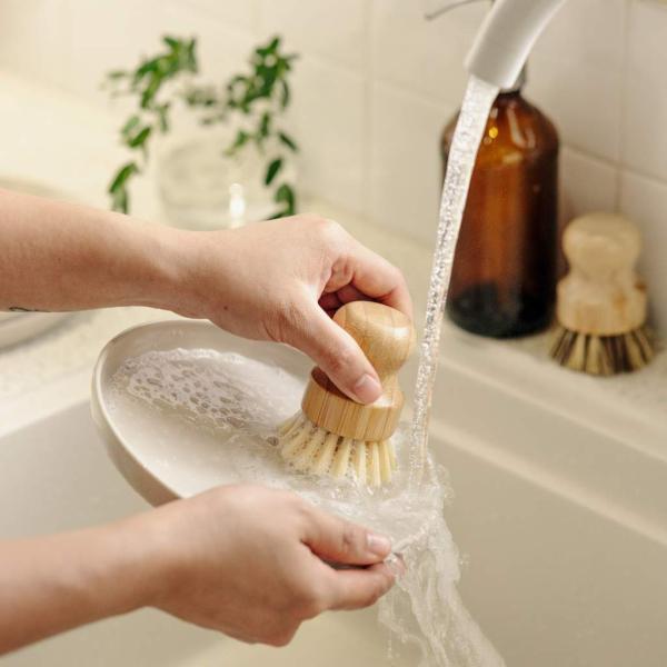 Image du produit Jungle Culture Brosses à vaisselle en bambou | Set de 2 brosses à vaisselle (2 pcs)