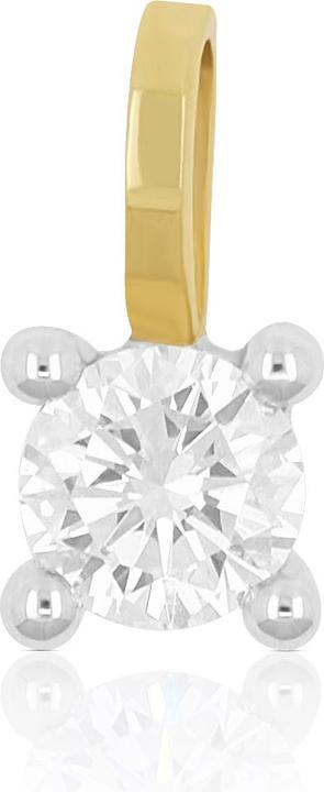 Muau Anhänger 4-Griff-Fassung (Gelbgold 750, Silber 750)