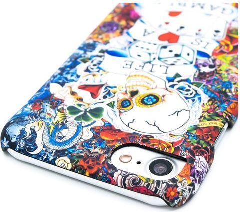 Image du produit I-Paint Étui rigide fin pour iPhone 7/8/SE - Tattoo (Apple iPhone 7)