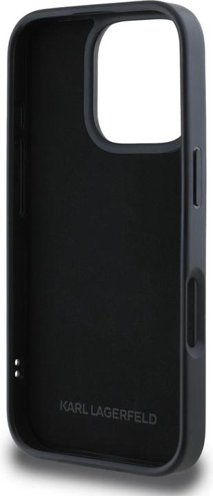 Produktbild Karl Lagerfeld HC 3D Rubber Double Heads iPhone 16 Pro Max Case - Black (Apple iPhone 16 Pro Max)