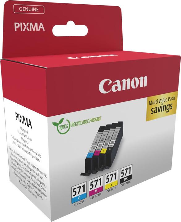 Produktbild Canon CLI-571 Ink Cartridge C/M/Y/BK (CMYK)