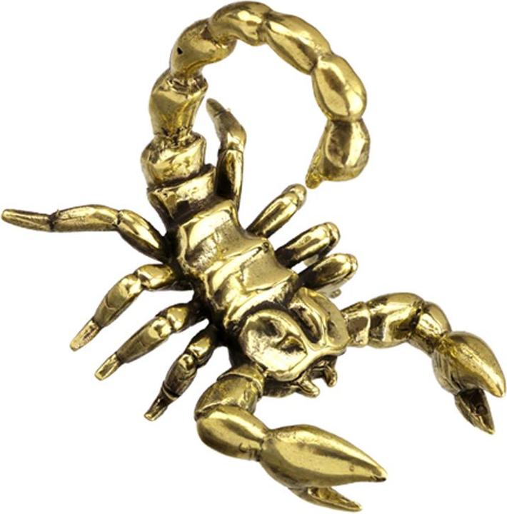 Produktbild Star Piercing Ohrgewicht vergoldet Skorpion (Messing)