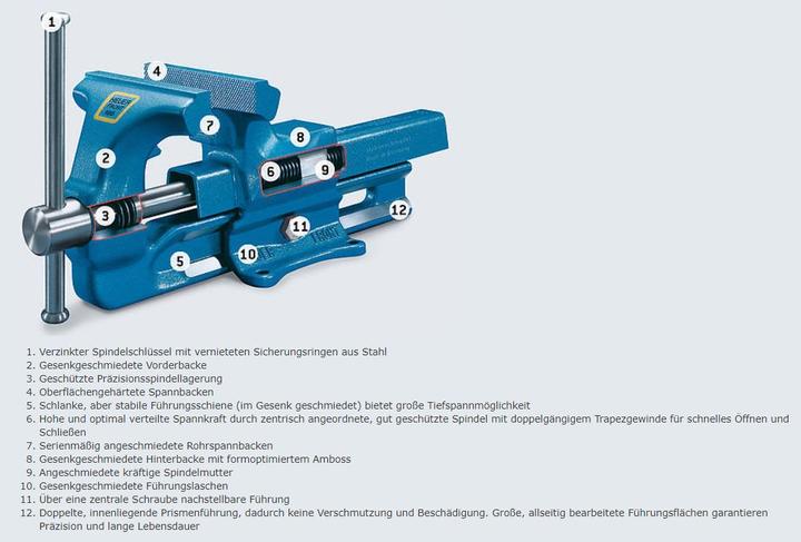 Produktbild Heuer Schraubstock (120 mm)