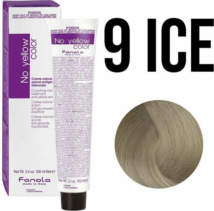 Produktbild Fanola 9 Ice Blonde 100 ml (9 Ice Very Light Blonde)