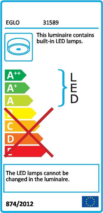 Label énergétique EGLO Pasteri (950 lm)
