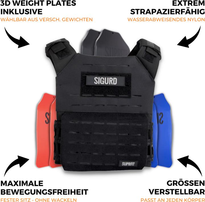 Image du produit Suprfit Gilet lesté Sigurd 3D (2 x 2,6 kg)