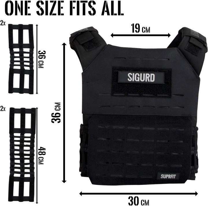 Image du produit Suprfit Gilet lesté Sigurd 3D (2 x 2,6 kg)