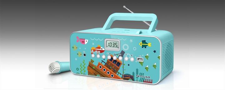 Immagine prodotto Muse M29KB Lettore CD per bambini CD, FM, USB Con microfono (FM, PLL, MW)