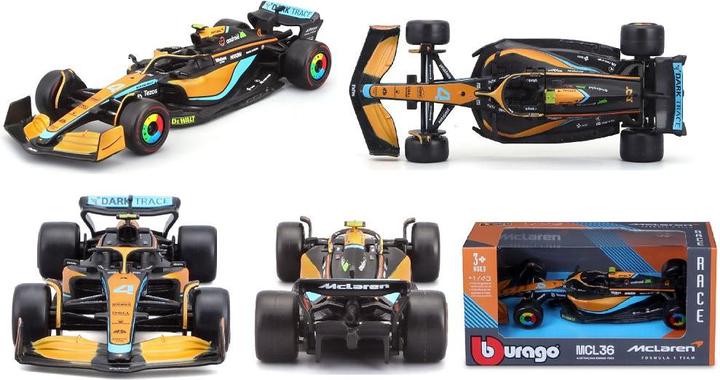 Actual product image Bburago F1 model cars without helmet