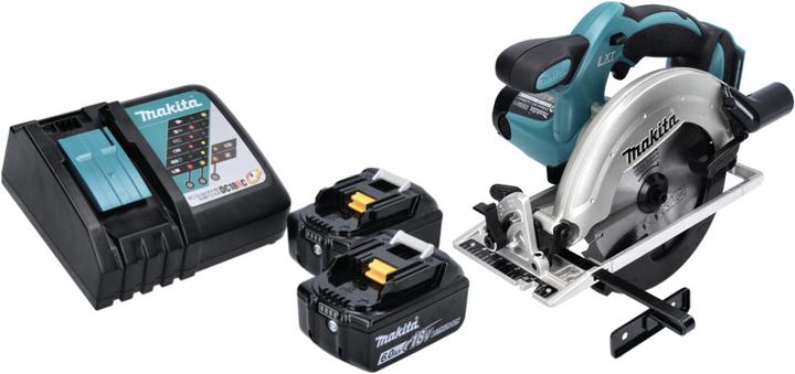 Actual product image Makita DSS 611 RG Battery hand-held circular saw 18 V 165 mm + 2x battery 6.0 Ah + charger
