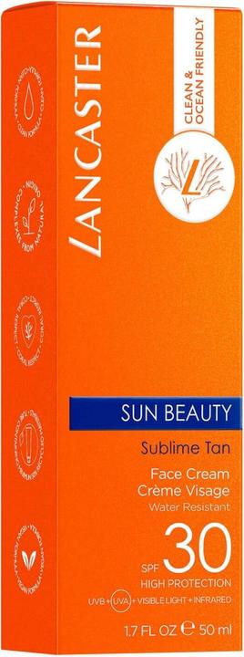 Actual product image Lancaster Face Cream Sun Protection Factor 30 (Sun cream face, SPF 30, 50 ml, 150 g)