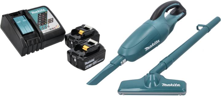 Produktbild Makita DCL 180 RG Akku Staubsauger 18 V Grün + 2x Akku 6,0 Ah + Ladegerät