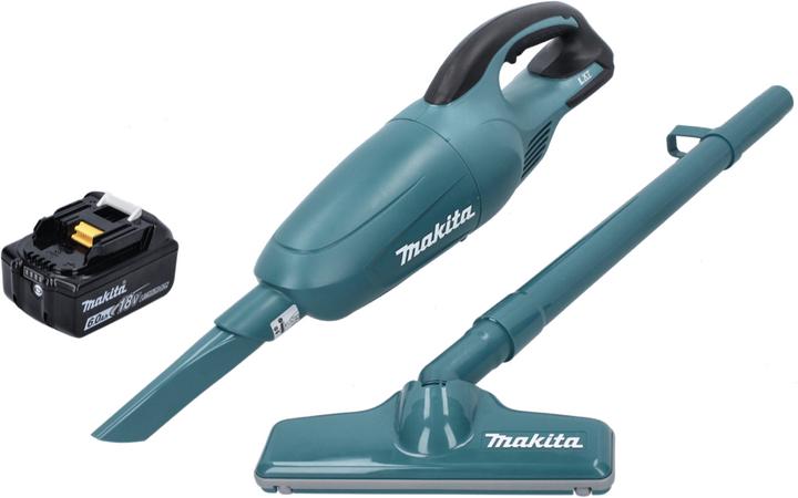 Produktbild Makita DCL 180 G1 Akku Staubsauger 18 V Grün + 1x Akku 6,0 Ah - ohne Ladegerät