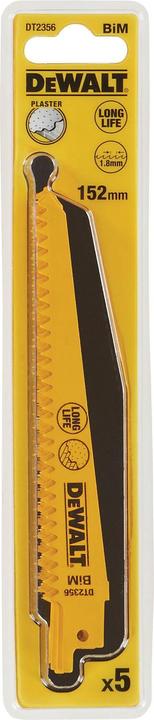 Actual product image DeWalt DT2356QZ Saebelsaeblatt BIM Putz 152mm 152pcs