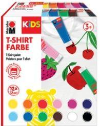 Actual product image Marabu KiDS T-Shirt Colour 36ml 6SZ (Medium blue, Yellow, Green, Magenta, Cherry red, Black, 36 ml)