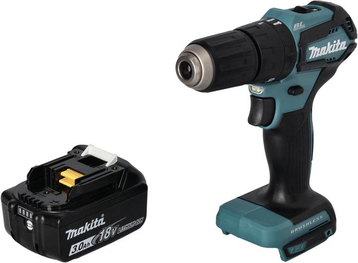 Produktbild Makita DHP 483 F1 Akku Schlagbohrschrauber 18 V 40 Nm Brushless + 1x Akku 3,0 Ah - ohne Ladegerät (Akkubetrieb)