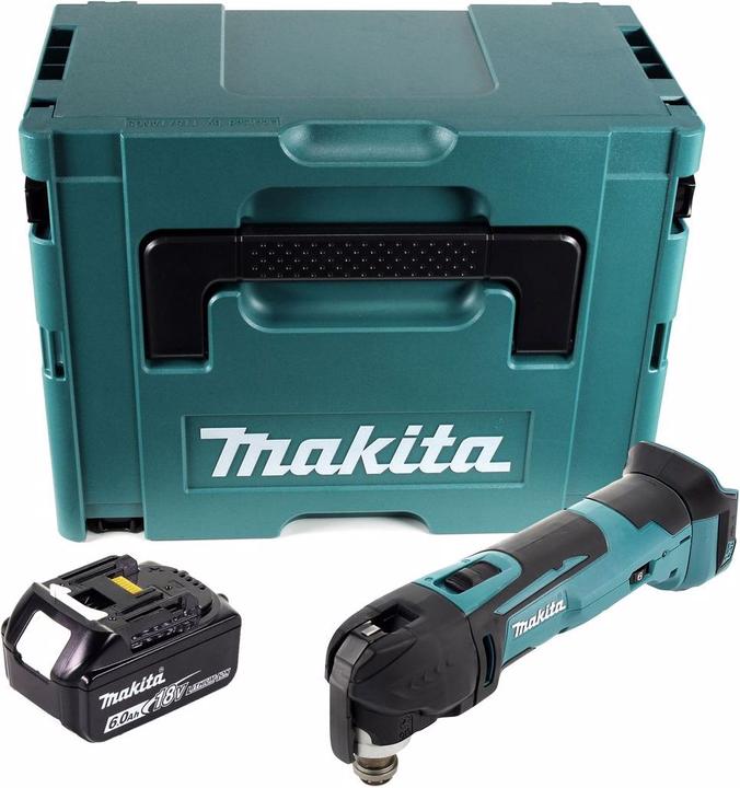 Actual product image Makita DTM 51 G1J Battery Oscillator 18 V + 1x battery 6,0 Ah + Makpac - without charger