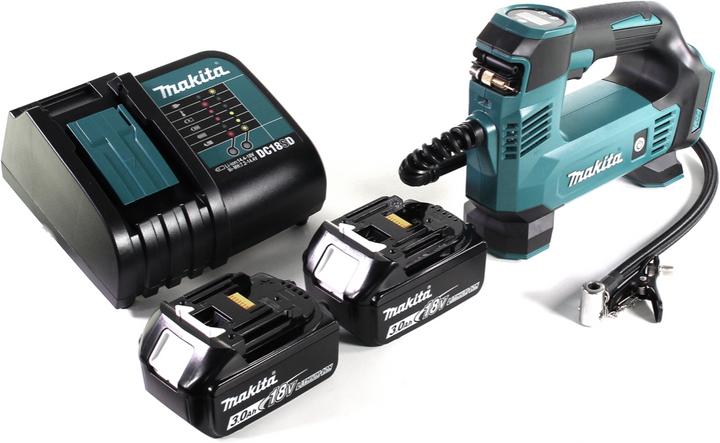Produktbild Makita DMP 180 SF Akku Kompressor 18 V 8,3 bar + 2x Akku 3,0 Ah + Ladegerät (8.30 Bar, 0 l)