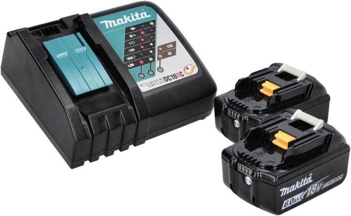 Actual product image Makita DCL 182 RG B Battery Vacuum Cleaner 18 V Black + 2x Battery 6.0 Ah + Charger