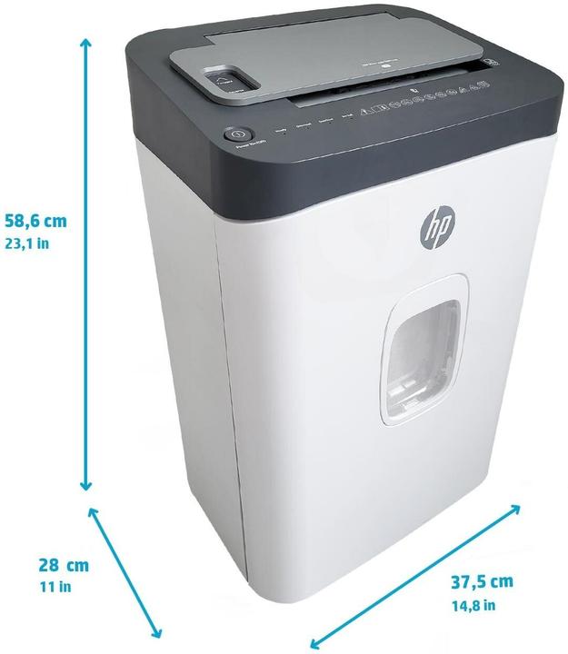 Produktbild HP Pro Shredder Auto 200CC Aktenvernichter mit Partikelschnitt P-4, 4 x 20 mm, bis 200 Blatt, schwar (Partikelschnitt)