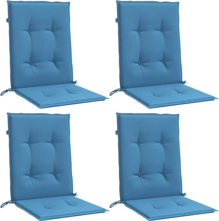 Actual product image VidaXL Low backrest cushions 2 pcs. 100 x 50 x 7cm fabric (100 x 50 x 7 cm)