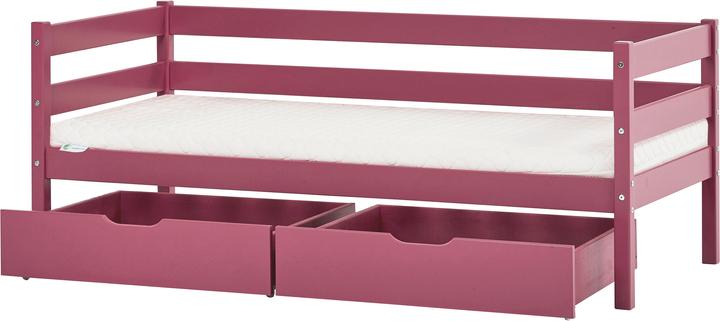 Produktbild Hoppekids BUNDLE IDA MARIE Juniorbett 70x160 cm in Baroque Rose (Pink) mit Schubkästen und ECO Dream (70 x 160 cm)