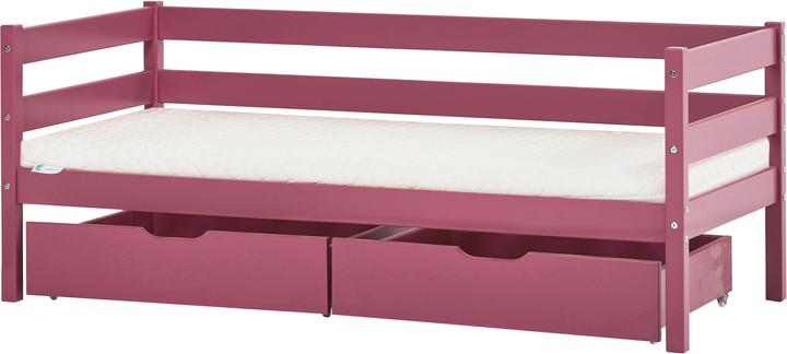 Produktbild Hoppekids BUNDLE IDA MARIE Juniorbett 70x160 cm in Baroque Rose (Pink) mit Schubkästen und ECO Dream (70 x 160 cm)