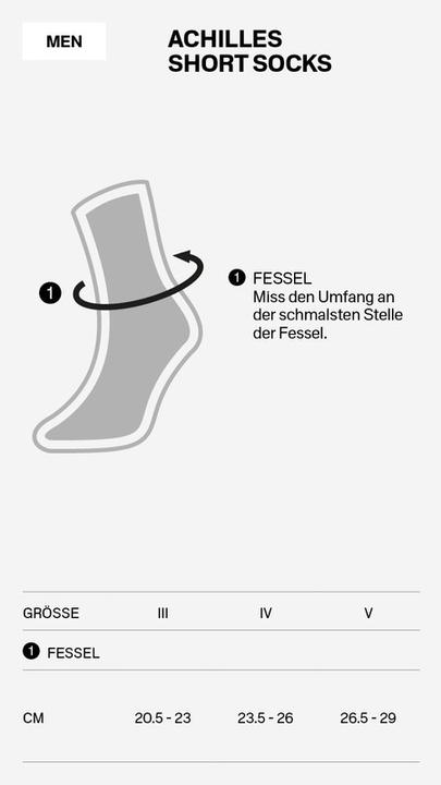 Actual product image Cep Herren Achilles Support Short Socks (45 - 48)