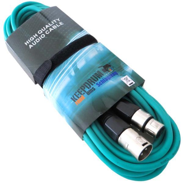 Produktbild keepdrum 6m MC-001XX GR Mikrofonkabel XLR Grün 2 Stück