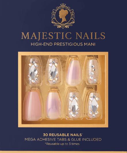 Immagine prodotto Herba Bacio Majestic Nails - In A Crown (Unghie artificiali, Trasparente, Rosa)