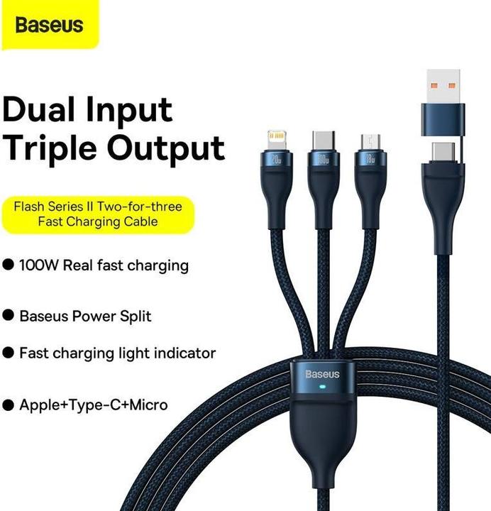 Produktbild Baseus Flash Series II (1.20 m, USB 3.2 Gen 1)