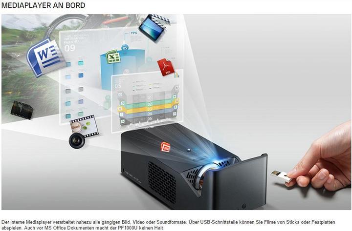 Image du produit LG Pf1000u (Full HD, 1000 lm, 0.29:1)